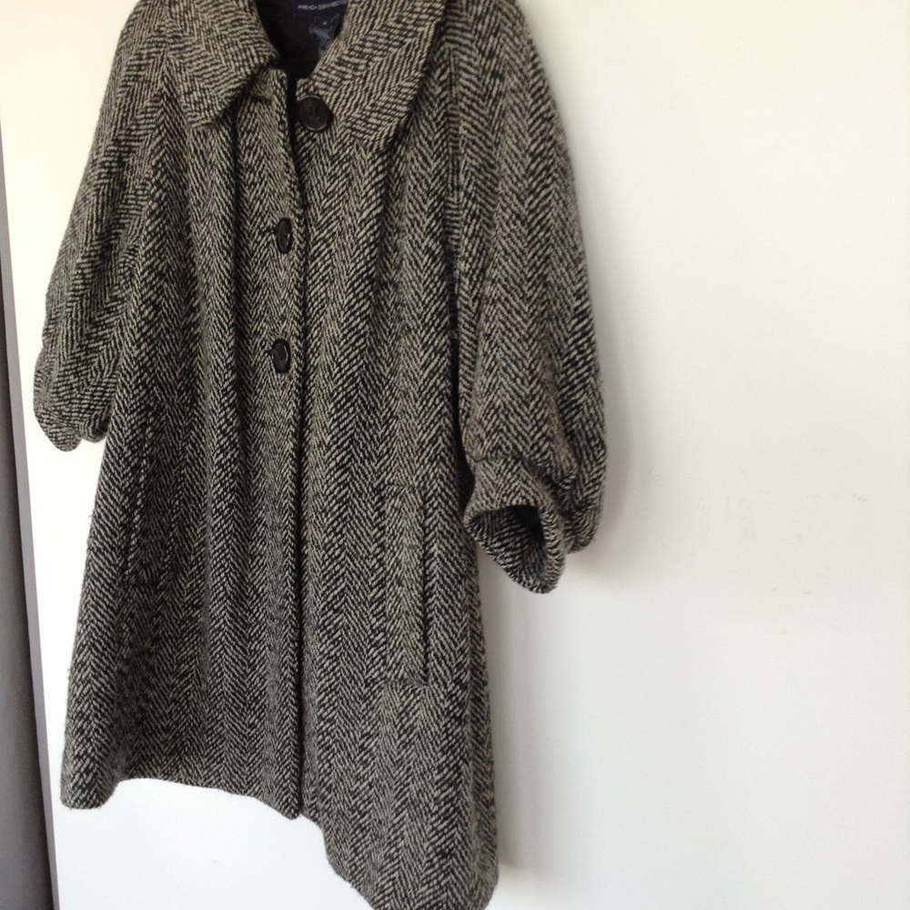 Long herring bone coat - Picture 7 of 9
